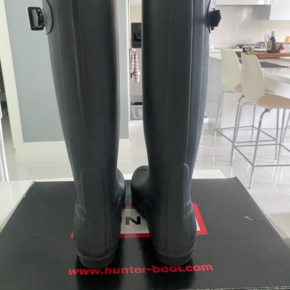 Hunter Original Tall Rain Boot (Black Size 7) - Picture 4 of 4